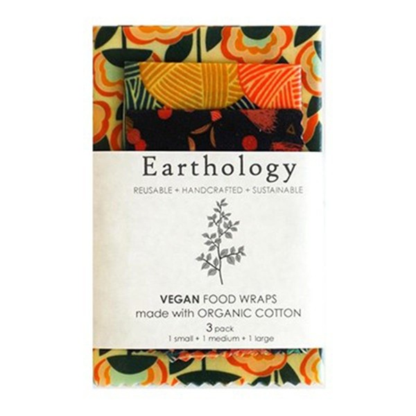 Earthology Vegan Food Wrap 3 Packs