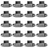 OTTFF 20 Pack Aluminum Square Post Flange Anchor Base Fits