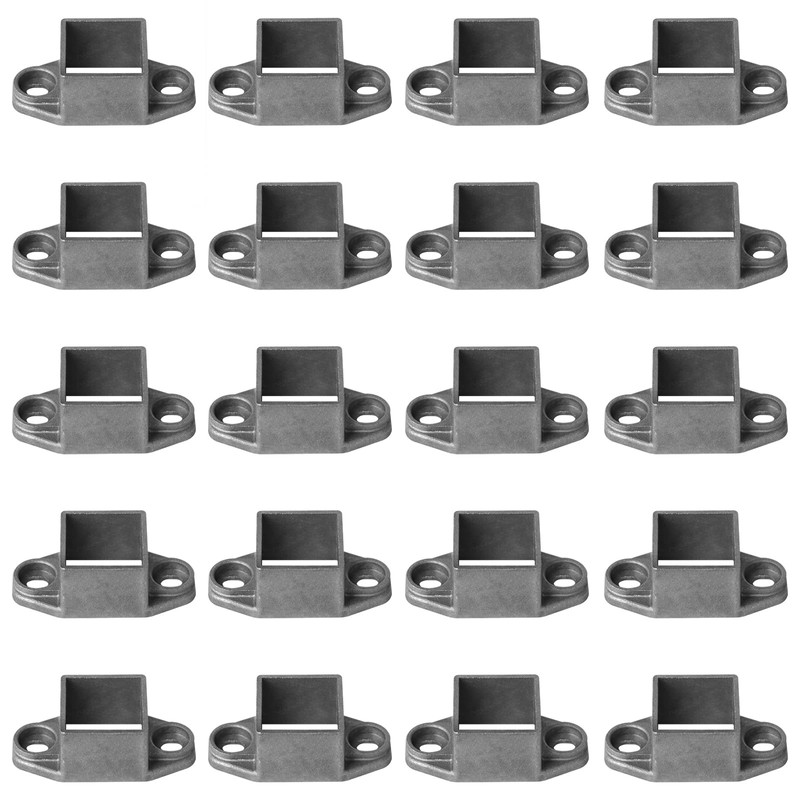 OTTFF 20 Pack Aluminum Square Post Flange Anchor Base Fits