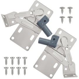 LD-0220-50SC Soft Close Pivot Hinges Pair of Self Closing Cabinet Door Hinge Tip Out Tray Hinges for Closets Bookcases Sink Tip-Out Door Support Frame Hinge with Screws