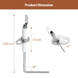 Flame Sensor Fit for Rheem Furnace - Flame Sensor Igniter Sensing Rod Fit for Rheem & Ruud Gas Furnace Heater, Replaces 62-23543-01, 3 Pack