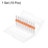 sourcing map 10pcs PCB Drill Bit Set 1/8" Shank 1.8mm