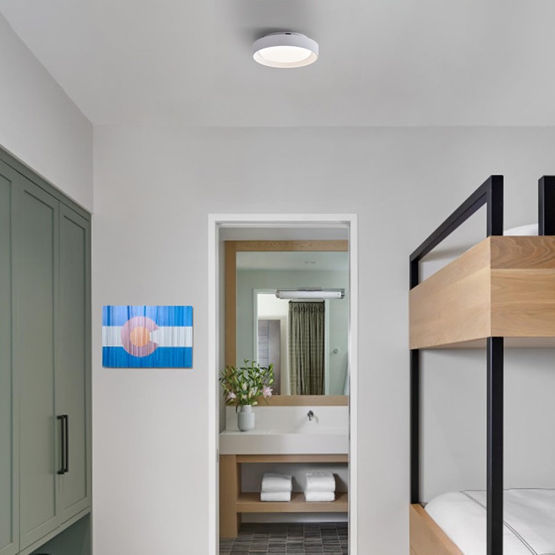 HYDELITE Flush Mount Ceiling Light Led Ceiling Light Fixture White