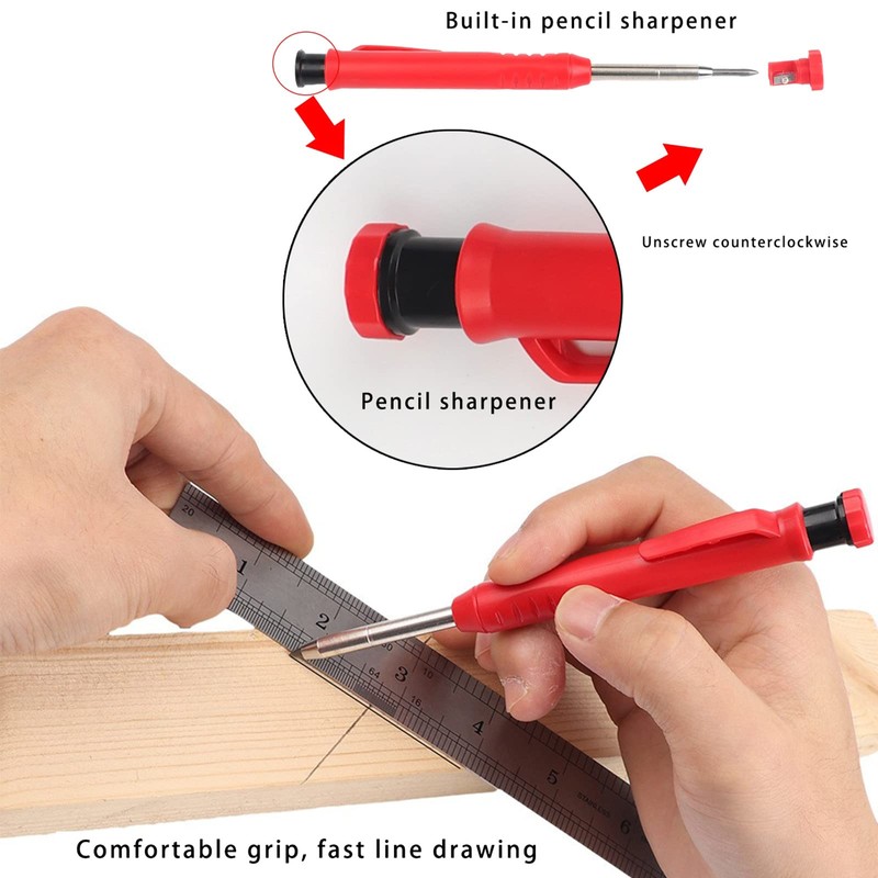 Deep Hole Marker Pencil Construction Site Carpenter's Pencils Construction Pica