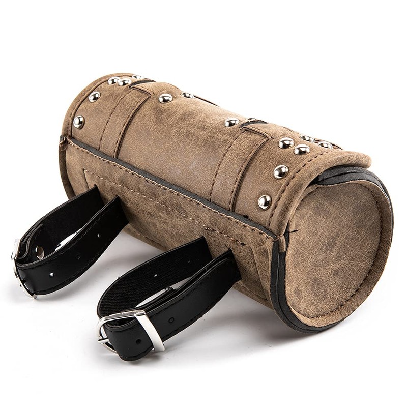 Motorcycle fork bag, universal handlebar tool bag, roll barrel bag,