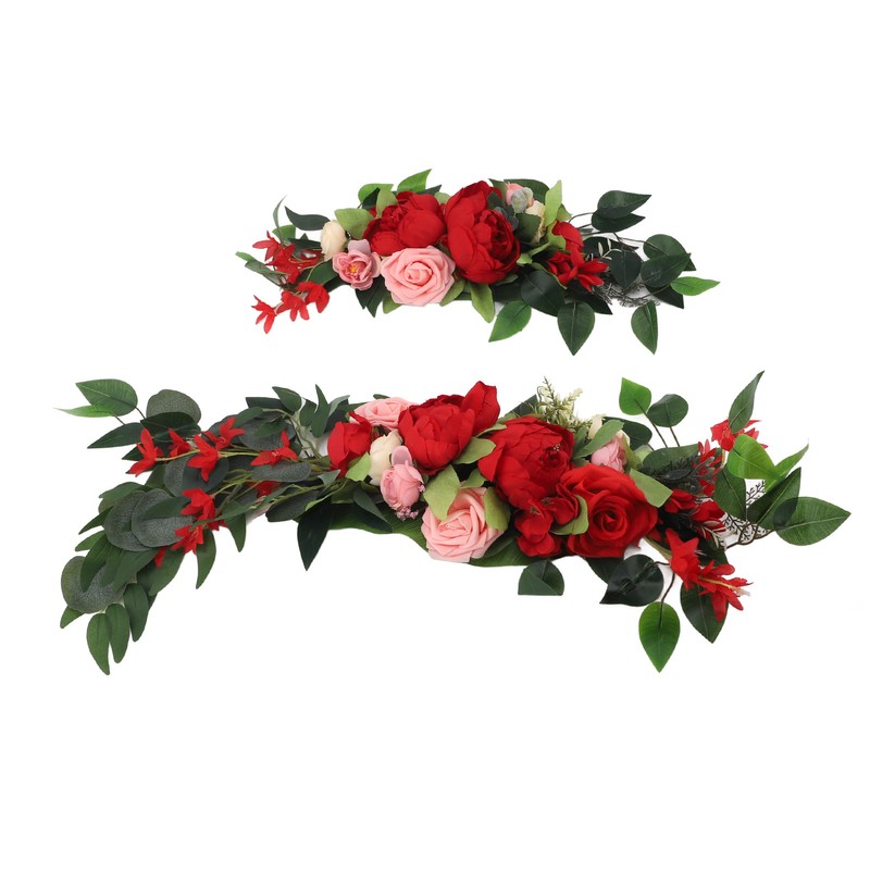 Wedding Arch Draping Artificial Flower Multifunctional Wedding Welcome Signs Floral