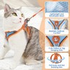 SlowTon Cat Harness and Leash Set, Escape-Proof Adjustable Cat Vest