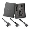 Diudus 3 Sizes Leather Corner Punch 0.98/1.18/1.57 Inch V-Shaped Leather
