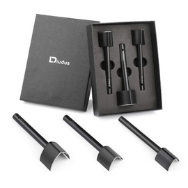 Diudus 3 Sizes Leather Corner Punch 0.98/1.18/1.57 Inch V-Shaped Leather Punch, Belt Punch Cutter English Point End Punch Leatherworking Cutting Tools (25mm, 30mm, 40mm)