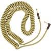 Fender Deluxe Series Coiled Instrument Cable, Straight/Angle, Tweed, 30ft
