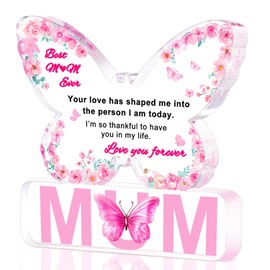 Mothers Day Gifts, Gifts for Mum - Engraved Acrylic Butterfly Plaque Mum Gifts, Mothers Day Gifts for Mum, Mothers Day Gifts from Son, Daughter, Mother's Day Gift Ideas, Step Mum Gifts, Best Mum Gifts