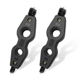 Ohleats Battery Terminal Cleaning Brush, 4 in 1 Anti-Corrosion Car Battery Cleaner, Vehicle Battery Terminals Machine Parts Cleaning Tool for Auto Marine, Universal Car Accessories (Black-2PCS)