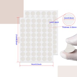 Aopin Screw Hole Stickers PVC Covers Self Adhesive, 21mm Decorative Stickers Screws Covers Caps Great for Wooden Furniture Wardrobe Cabinet Shelf Desk Plate 1 Sheet, PC-01 White