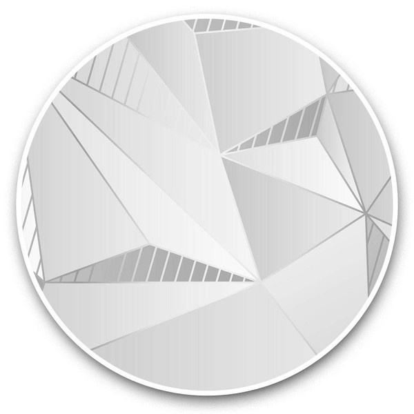 2 x 30cm Vinyl Stickers - Girls Geometric Art Deco