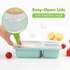 4 Pack Bento Lunch Box - BPA-Free Reusable Bento Box