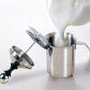 400ML/800ML Stainless Steel Manual Milk Frother Double Mesh Coffee Foamer