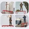 Scaffolding Platform, 880LBS Foldable Work Platform 6-Gear Height (33"-53")