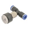 IQS Pressure Gauge for Cable Installation 0-10 Bar, 8 mm