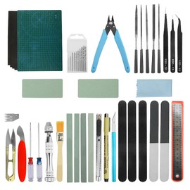 WMYCONGCONG 38 PCS Compatible with Gundam Model Tools Kit Model Basic Tools Craft Set Hobby Building Craft Set for Model Assemble Building Repairing Fixing Green