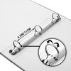 Eersida 4 Pack 3 Ring Binder 1 Inch Round Ring