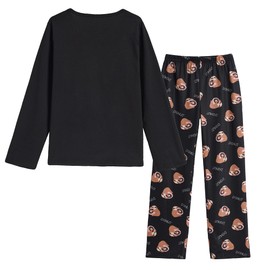 Hupohoi Big Girls Long Sleeve Pajama Sets Lovely Sloth Loyngewear Cute Donut Sleepwear 2PCS Winter Nightgy, Sloth, 14