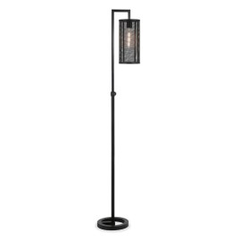 Pemberly Row 69.5" Adjustable Height Metal Floor Lamp in Blackened Bronze