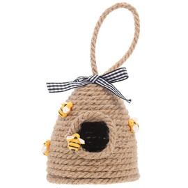 PRETYZOOM Round Honeycomb Houseware Garden Hanging Honeycomb Home Decor Ornament Adorable Honeycomb Decoration Bee Festival Pendant Round Decorate Hummingbird Crafts Straw