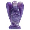 Lovionus89 Natural Amethyst Angel Statue, Hand Carved Stone Healing Crystal
