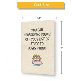 ATTLVV Funny Birthday Cards Gifts for Men Women,Humorous Birthday Cards for Brother Sister,Old Age Birthday Gifts for Him Her,50th 60th Birthday Card