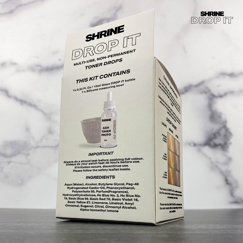 SHRINE Drop It ASH BLONDE Toner Drops | Damage-Free Colouring