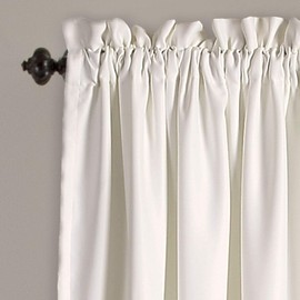 Lush Decor Lush Decor Aprile Light Filtering Window Curtain Panels, Pair, 52"W x 84"L, Yellow & Gray - Floral Curtains - Pretty Yellow Flower Print - Cottage, French Country & Farmhouse Window Decor