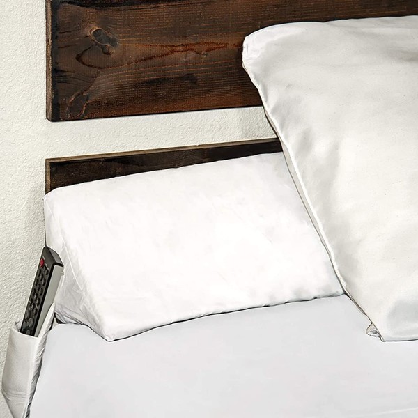 SnugStop The Original Bed Wedge | Gap Filler Between Your Headboard Mattress | Triangle Pillow Wedge | Bed Filler Wedge | Gap Headboard Filler | Gap Bed Stoppers | Don't Lose Your Pillow(Queen)