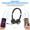 YUWAKAYI Audífonos Bluetooth con Microfono, V5.0, Mic Mute, Auriculares Inalámbricos