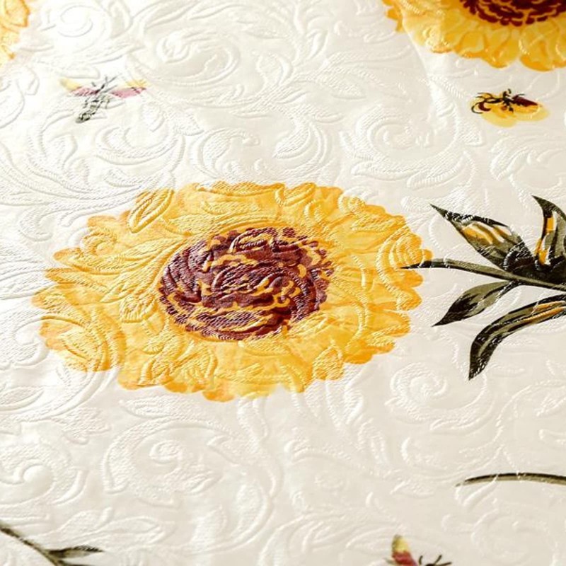 XUNQUCOM 150CM Round Hotel Tablecloth Pure Color Restaurant Tablecloth Polyester
