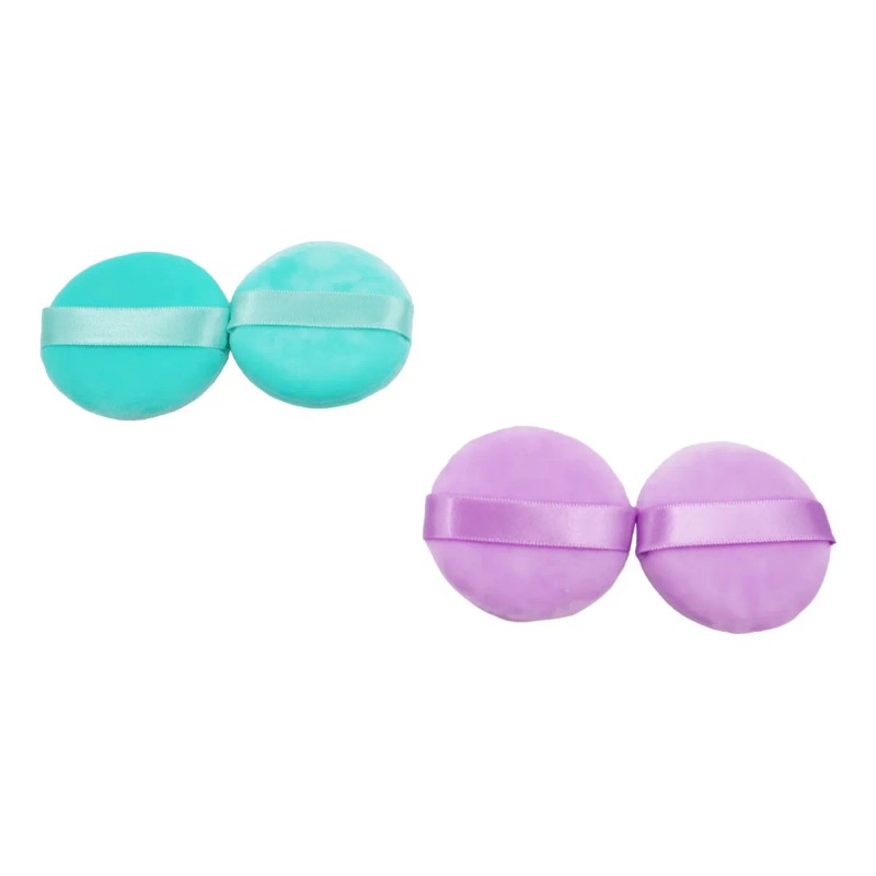 6 Esponja Puff Maquillaje Redonda Polvo Traslucido Esponjas 6 Cm