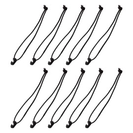PR-GOMUBANDO10 Rubber Band with Hooks, Fastening, Bundling, Accessories, Repeatedly, Easy Installation, Removal, Set of 10