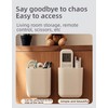 FANBODTA 2-Pack Stick-On Wall Mount Remote Holder - No Drill,