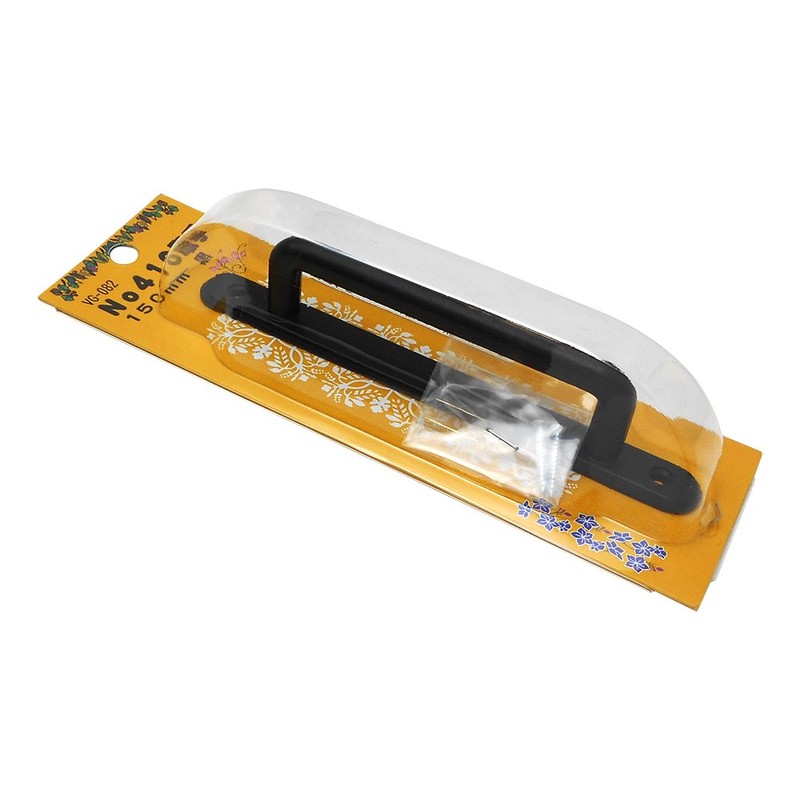 WAKI No410 Handle, 5.9 inches (150 mm), Black