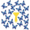 Shimmeroo 20 PCS Butterfly Non Slip Bathtub Stickers, Adhesive Anti