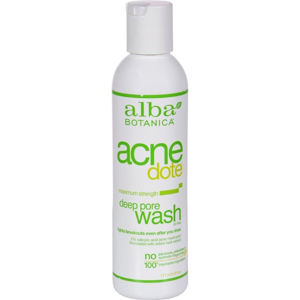 Alba Botanica Natural AcneDote Deep Pore Wash 6 fl oz (177 ml)
