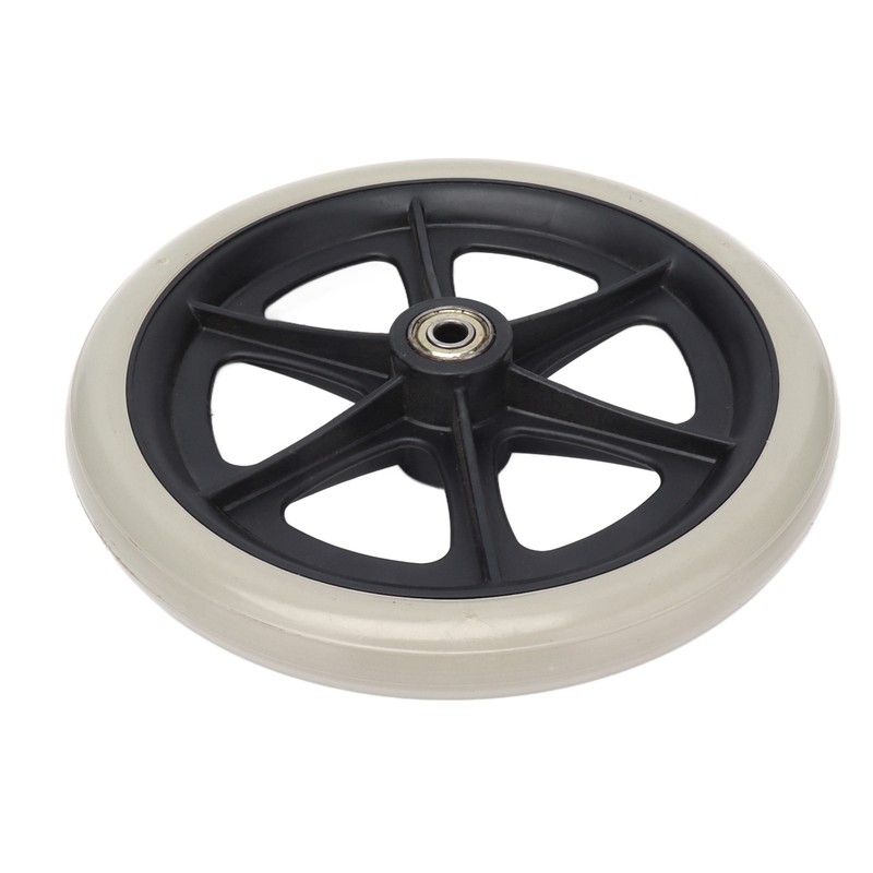 Wheelchair Wheel 8in PU Walker Caster Replacement Skidproof with Ball