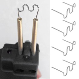 LIFKOME Electric Heating Pin Welding Pin Welding Staple Plastic Welder Car Bumper Repair Kit Reinforcement Staple Plastic Staple Repair Welder Repair Tool 500pcs * 0.8mm Corrugated Pin