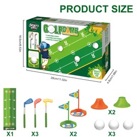 YANGUN Toddler Golf Set, Kids Golf Set, Mini Golf Set for Kids, Toddler Golf Clubs, Golf Toddler Games Set for Boys Girls Aged 3 4 5 6