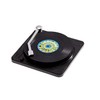MECOWON Retro Vinyl Record Coasters with Vinyl Record Player Holder,
