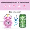 TCJJ Unicorn Alarm Clock Girls, Non-Ticking Children's Alarm Clock Girls,