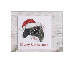 Gamer Christmas Card, gaming Xmas card, Merry Game-mas, Controller card, gamer girl merry Christmas, gaming boy happy Xmas,