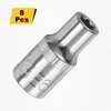 sourcing map 8pcs E-Torx Socket 1/4" Drive E6 External Torx