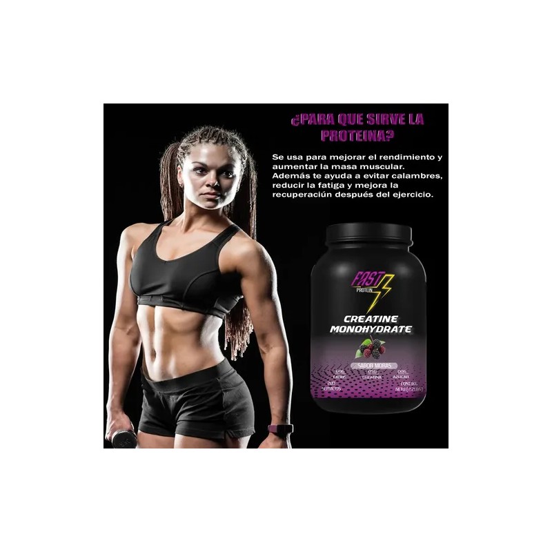 Creatina Monohidratada Fast Protein 1kg 200 Servicios Sabor