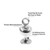 SAFYY 2 Pack Heavy Duty Stainless Steel Ceiling Mount Curtain
