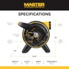 Master Heavy Duty Utility Blower, 3 Speed Portable Floor Fan